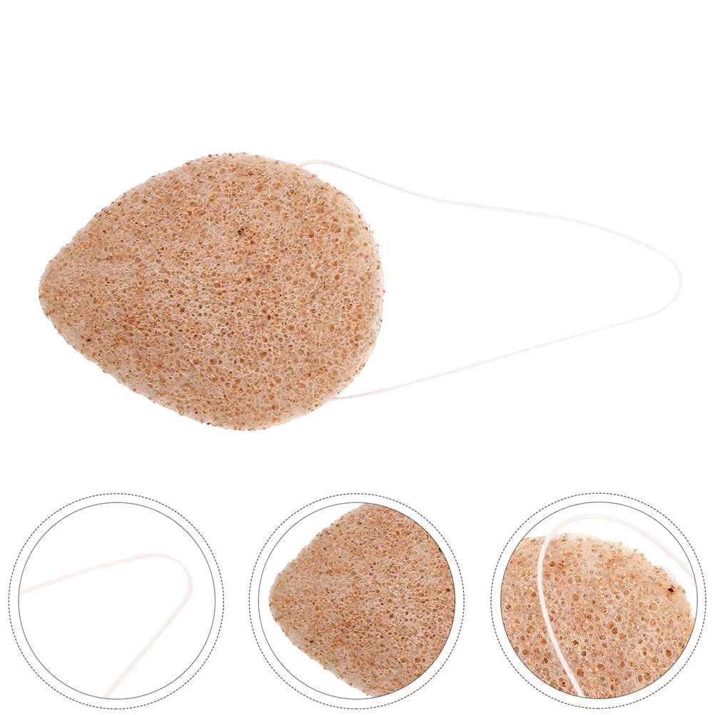 ฟองน้ำทำความสะอาดผิวหน้าแบบล้ำลึก 3 ชิ้น แผ่นขัดผิวหน้าแบบใช้ซ้ำได้ ฟองน้ำขัดหน้าสำหรับใช้ในบ้านและพกพา