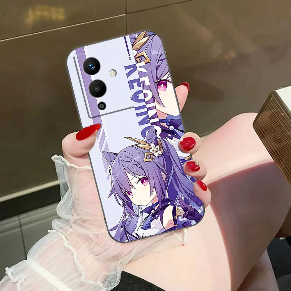 Game Girls Genshin Impact Cover Phone Case For Infinix TECNO POP SPARK SMART 5 6 7 8 9 CAMON 15 16 17 20 20C 30 30C ITELS23 Case