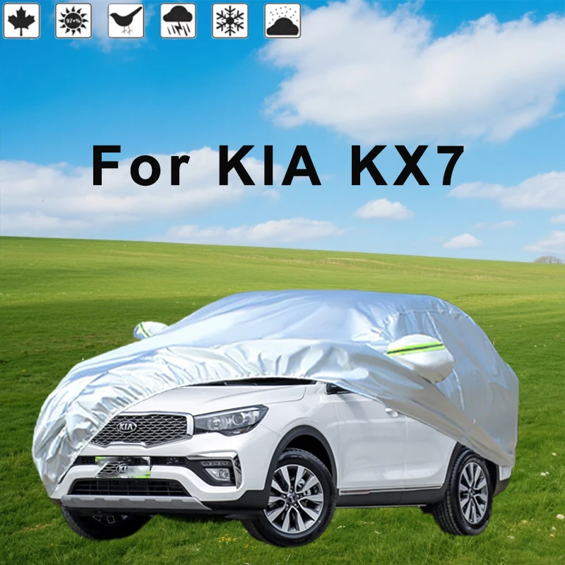 

For KIA KX7 Outdoor Protection Full Car Covers Snow Cover Sunshade Waterproof Dustproof Exterior Car Accessories