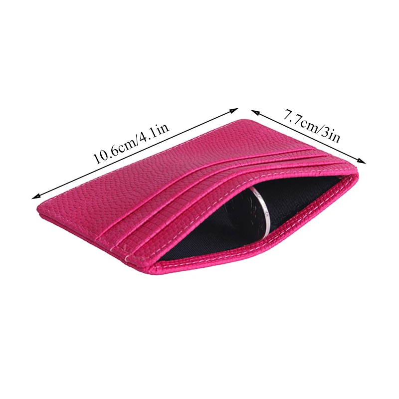 Ultrathin Portable Card Holder Fashion Lizard Pattern Wallet Multi Slot High-capacity Money Clip Solid Driver License Cover