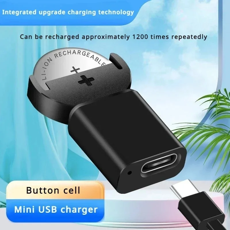 USB Type C Plug Lithium Battery Adapter For LIR2032 LIR2025 LIR1632 ML2032 ML2025 CR2032 Coin Button Cell Battery Fast Charger