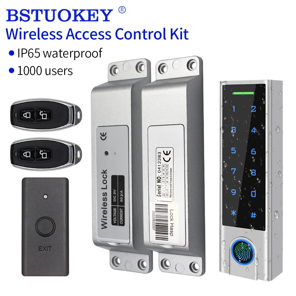 

Wire Free RFID Access Control System Electronic Gate Opener Garage Digital Set Eletric Smart Automatic Wireless Door Lock Kit