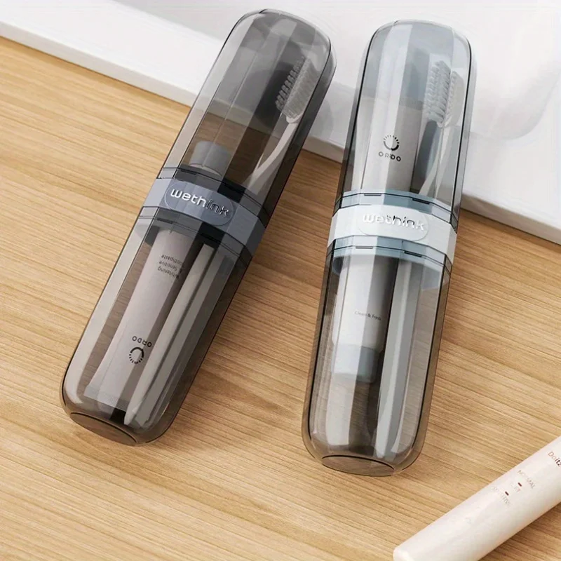 1PC Zahnbürste Reise Behälter Transparent Tragbare Zahnbürste Fall Outdoor/geschäft Reise/reise Zubehör – Detail 7