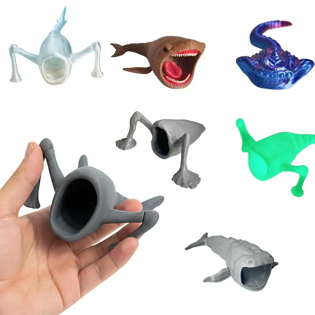 3D Printed Deep-Sea Monster Action Figure Ocean Marine Animals Decor Ornament Model Movable Joint Creative Cute Toy Gift Craft view 5