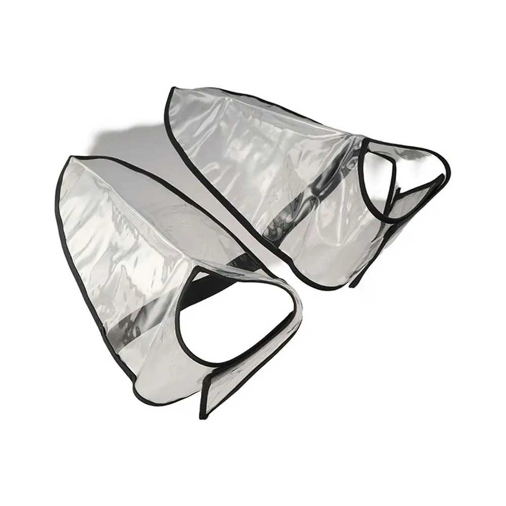 Hairdressing Hairdresser Salon Shoe Covers Haircut Transparent Stylist Shoe Covers Adjustable Anti-broken Hair Artifact