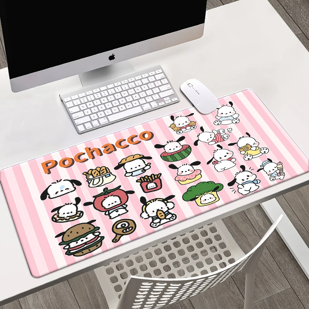 Large Mousepad XXL Sanrio Pochacco  Mouse Pad Keyboard Gaming Accessories Mouse Mat Game Office Computer PC Game Laptop Desk Mat