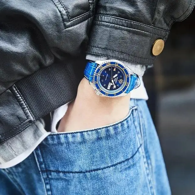 SEIKO 5 ساعة ميكانيكية أوتوماتيكية أصلية 10bar مقاومة للماء ساعات رجالية مضيئة على الموضة SRPF21K1