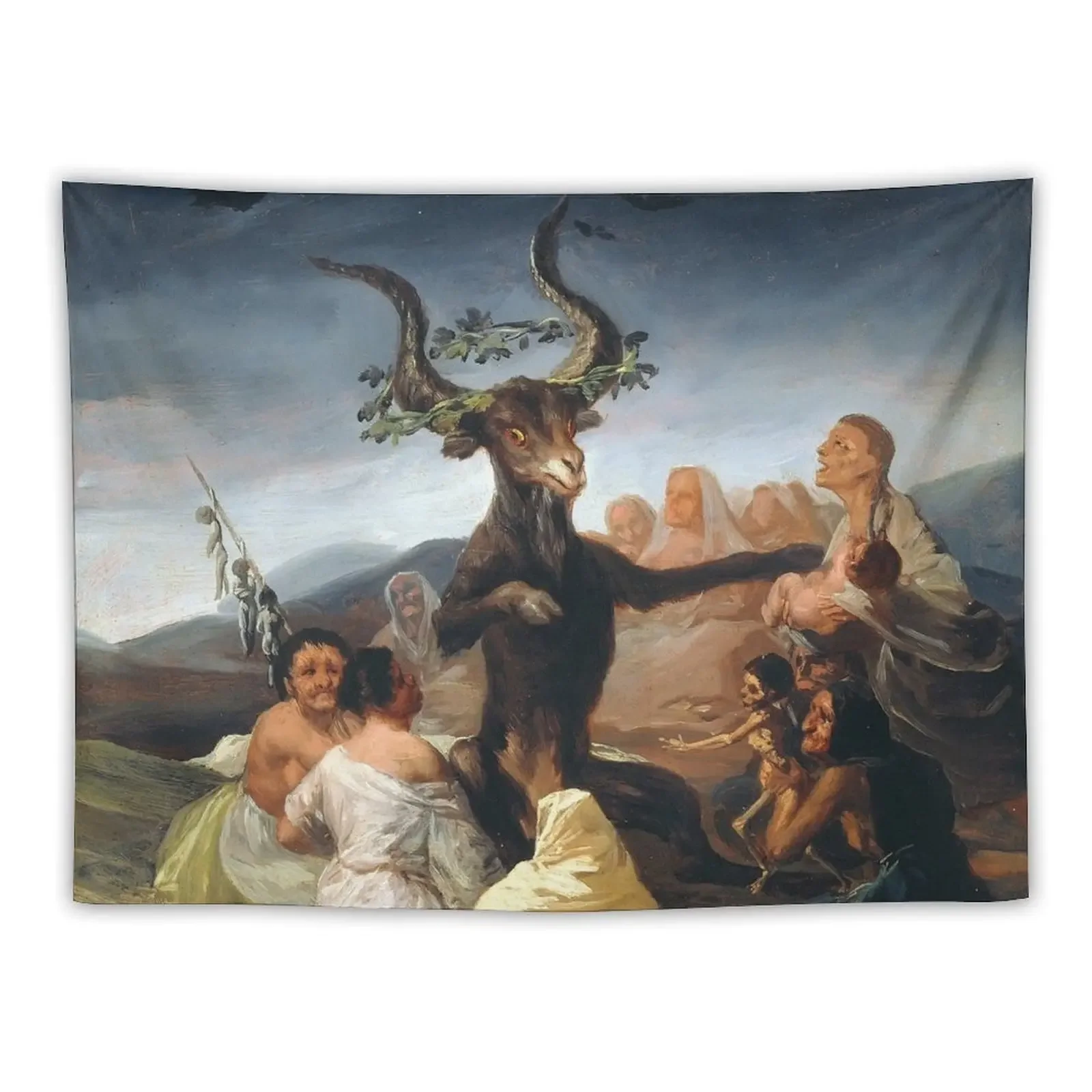 Witches Sabbath by Francisco Goya (1798) Tapestry House Decor Decoration For Bedroom Tapestry