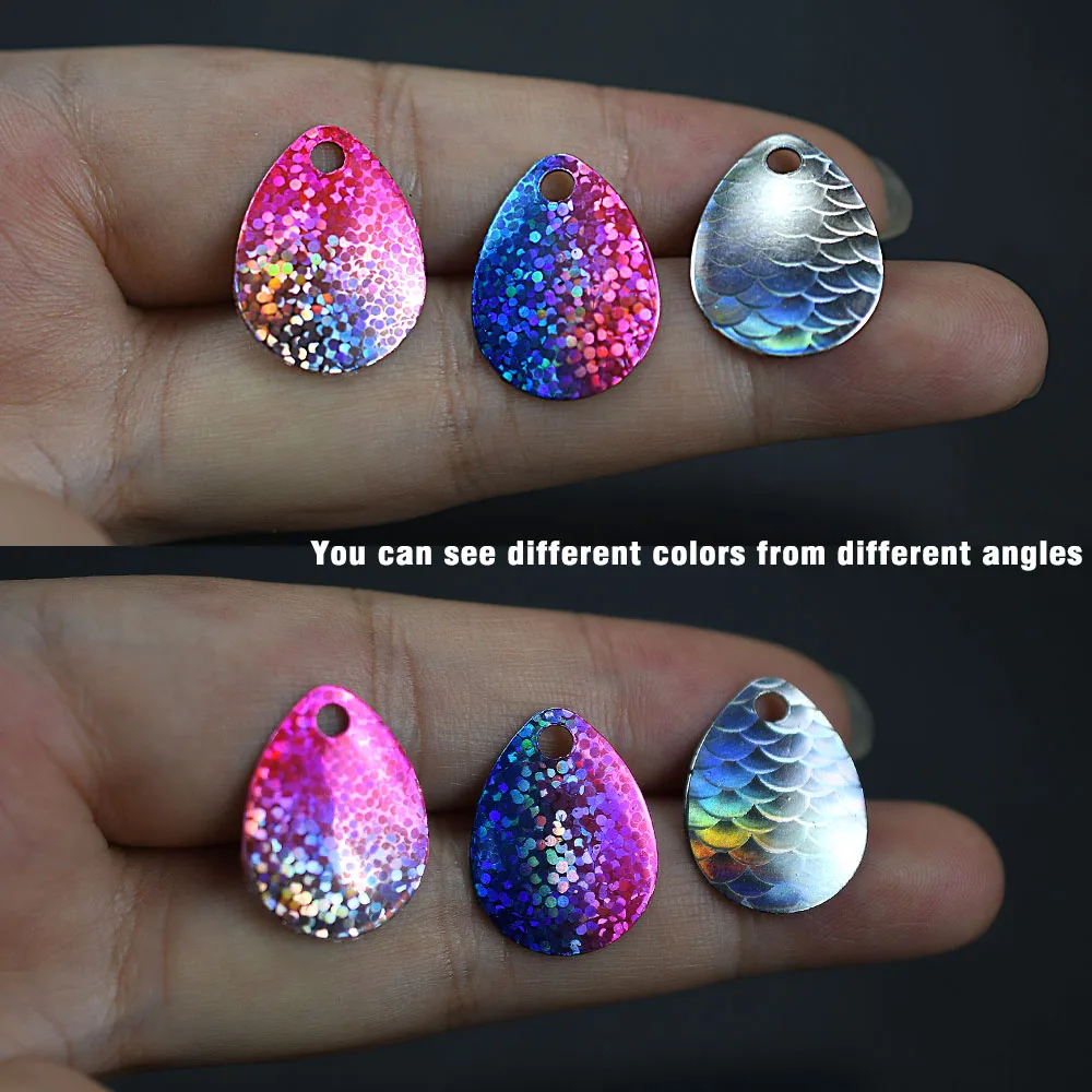 Palas iridiscentes para señuelos DIY con cuchillas reflectantes - imagen 2