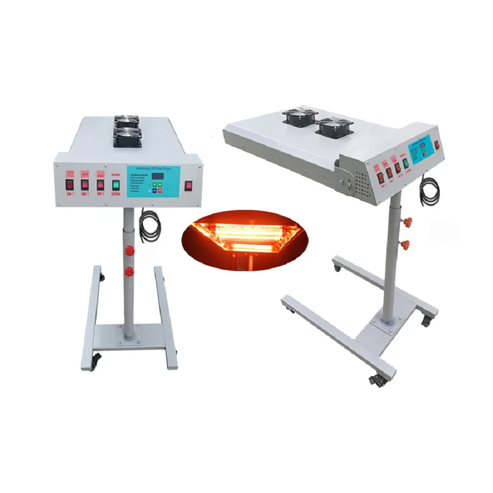 US Stock Qomolangma 220V 6000W 20in x24in Automatic IR Flash Dryer with Sensor Screen Printing machine Free Shipping Wholesale