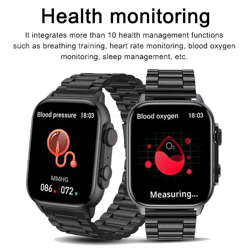 جديد الرجال Smartwatch الترا سلسلة 9 بلوتوث دعوة GPS المسار NFC IP68 مقاوم للماء 1.96 "AMOLED دائما تظهر الشاشة الرياضية Smartwatch