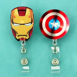 Large Size Big Heros PVC Retractable Card Holder Badge Reel Nurse Exhibition Enfermera Girl And Boy Name Card