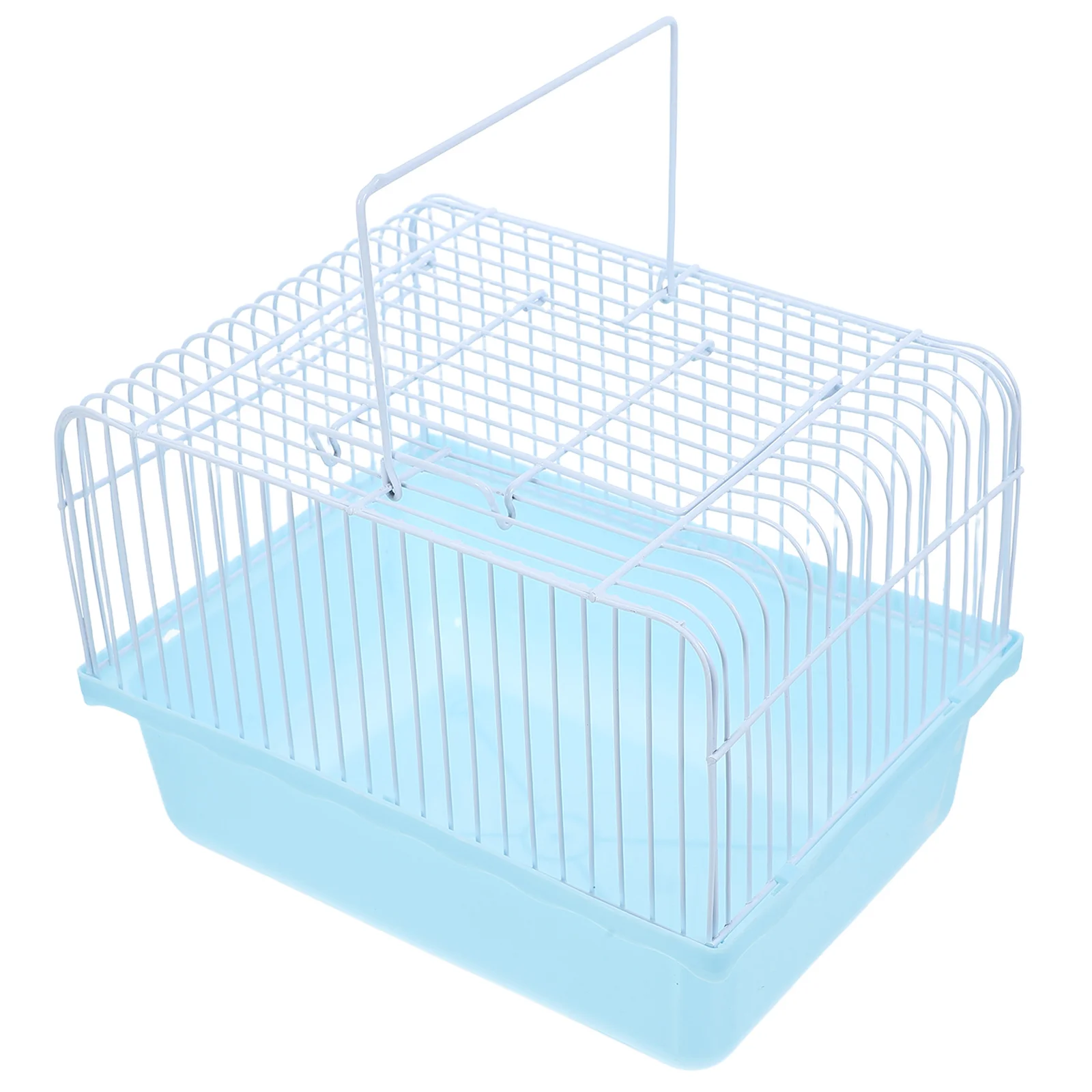 

Portable Bird Travel Cage Lightweight Plastic Carrier for Lovebirds Parakeets Cockatiels Small Animals Small Bird Cage Travel