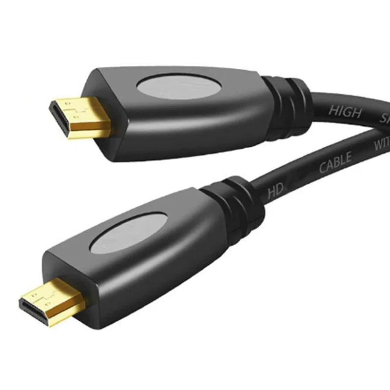 0.3m 1m Micro HDMI-compatible To Micro HDMI-compatible With Public To Public HD Video Cable D Type Mobile Phone Flat Camera