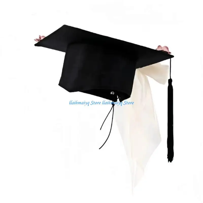 قبعات التخرج 573B مع شرابات، مثالية لاحتفالات الجامعة والمدارس الثانوية وأغطية الرأس للطلاب #4