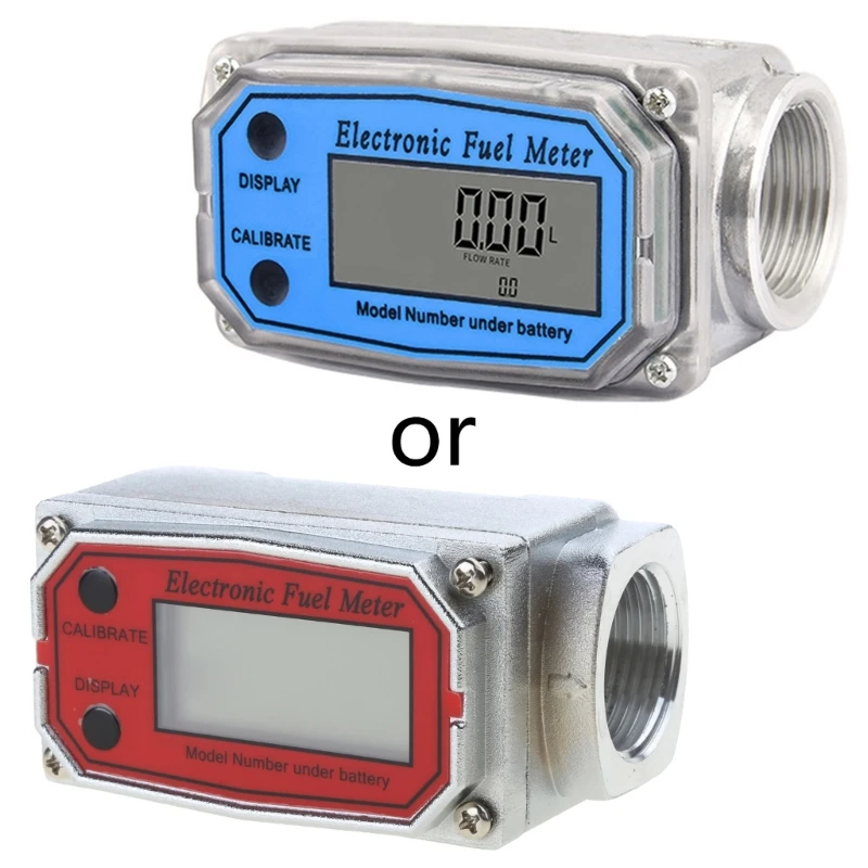 

1" Meter Electronic Digital Display Flowmeter with Stainless Steel Housing