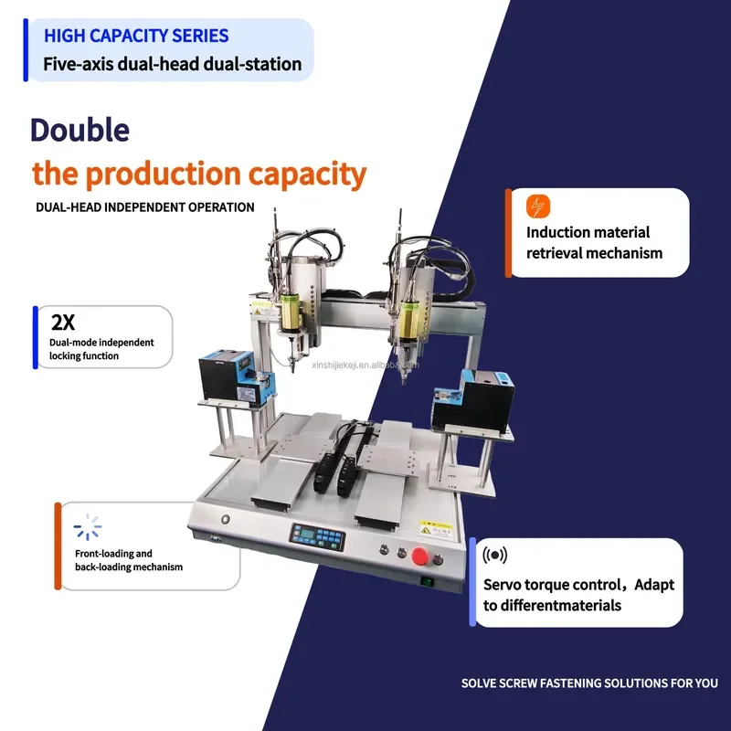 Fully Automatic Six-axis Cabinet Type Dual-station Suction-type Screw Locking