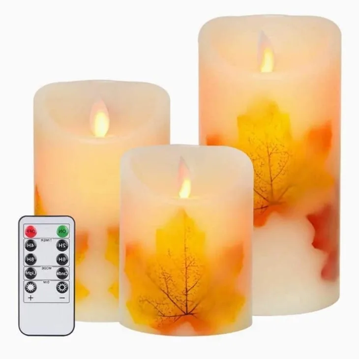 

Remote Control Leaf LED Electronic Light Simulation Paraffin Fake Candle Romantic Confession Decoration Guide