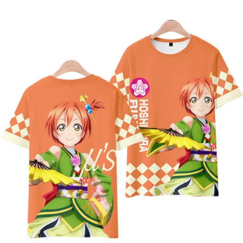 Love Live! Lovelive School Idol Project 3D T Shirt Women Men Kotori Eli Rin Umi Maki Hanayo Nozomi Graphic Tees Cosplay Costume