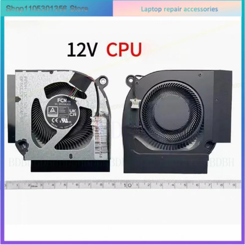 CPU Fan For ACER PH317-55 PH315-55 PH317-56 N20C1 N20C2 N20C3 DC 12V