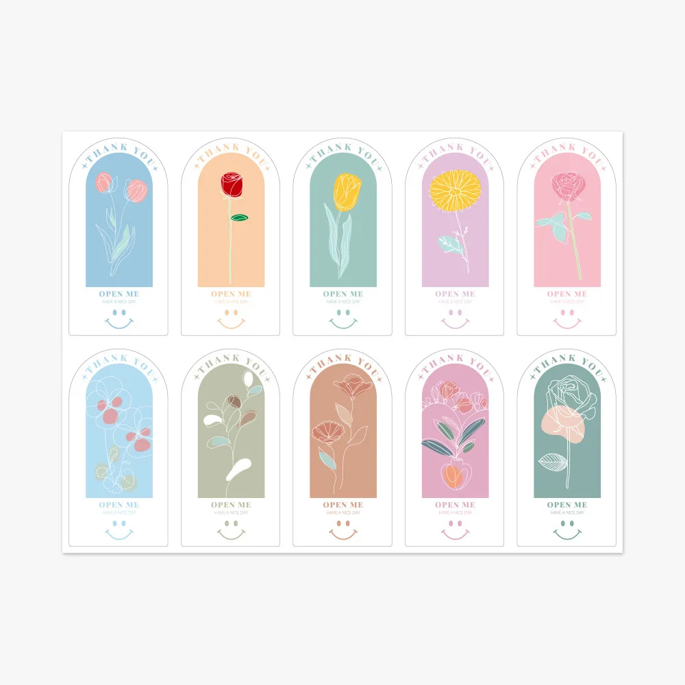 

100/200pcs This Package Is Happy To See You Too Stickers Small Business Gift box packaging decor Thank You Sticker Seal Labels