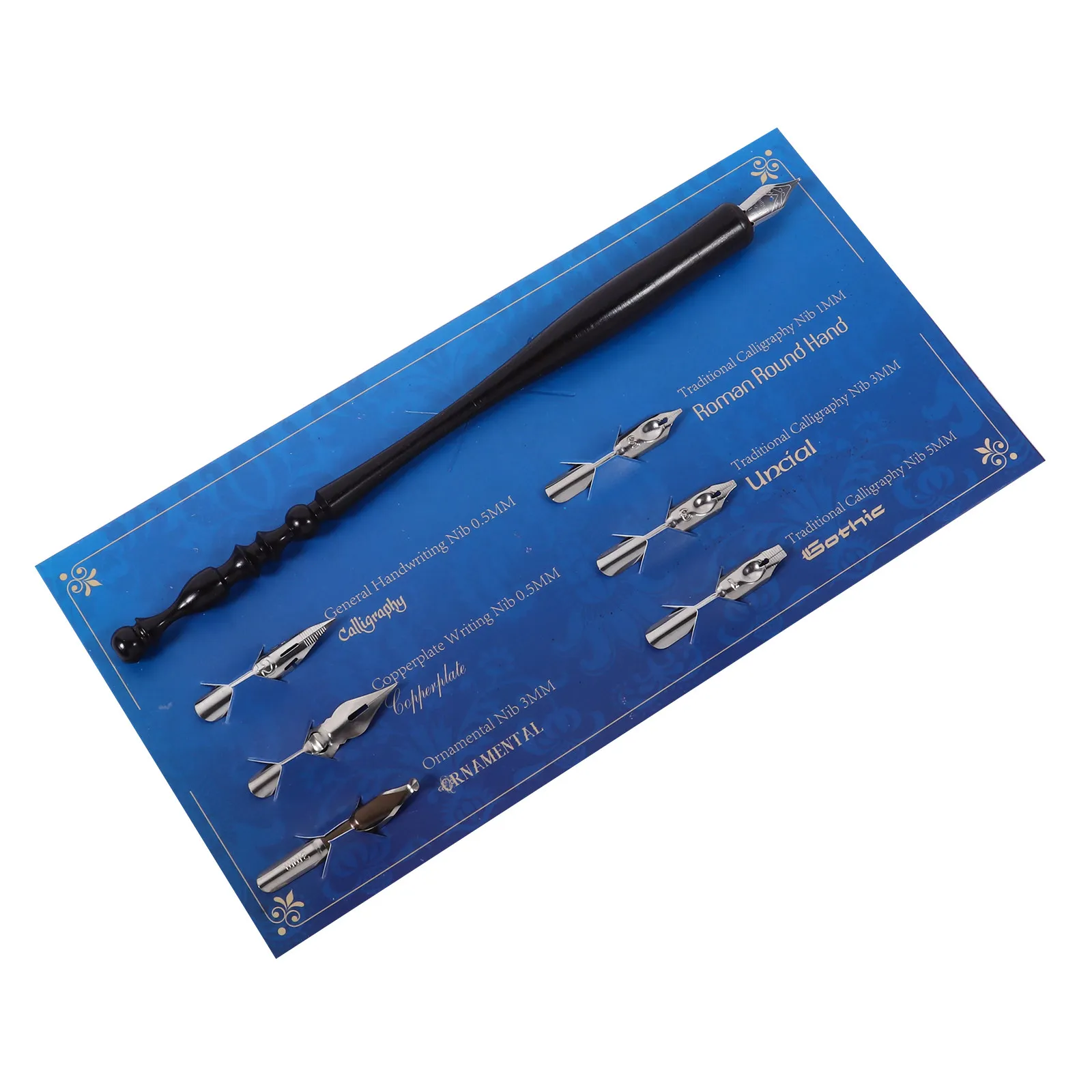 1Set Dip Pen Wood Handle Student Practice Calligraphy Drawing Painting Writing Pen Kit School Stationery for