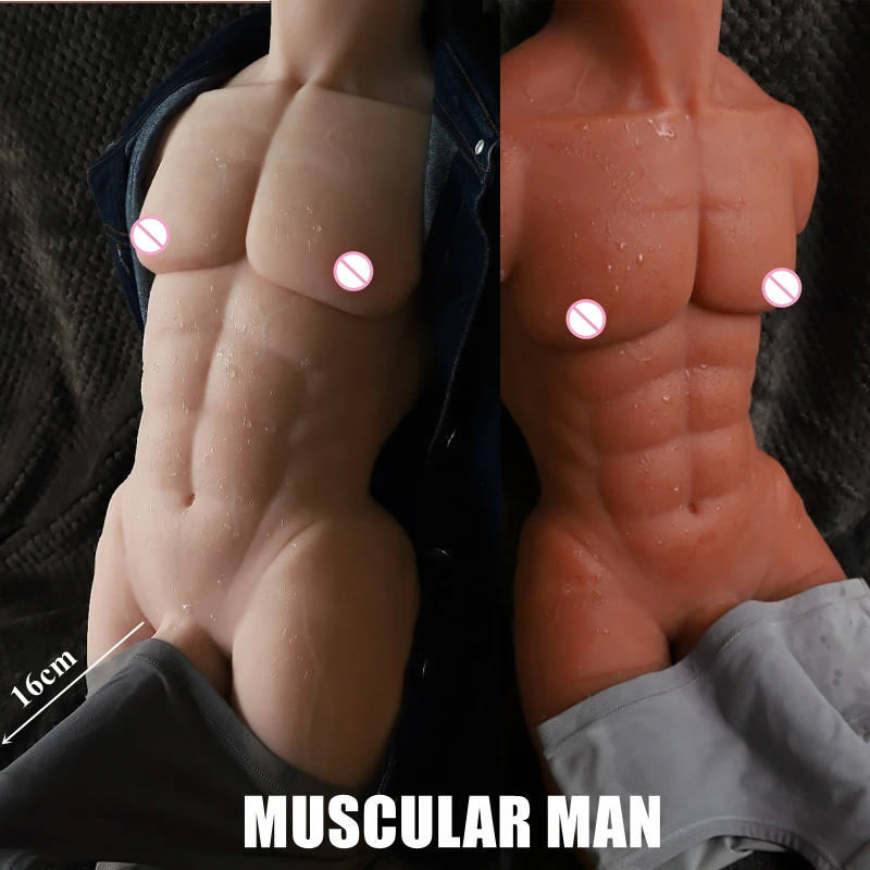 Male Masturbation Muscle Long Legs Silicone Half Body Sex Dolls Realistic Dildo Anal Plug Torso Penis Doll Adult Supplies Goods