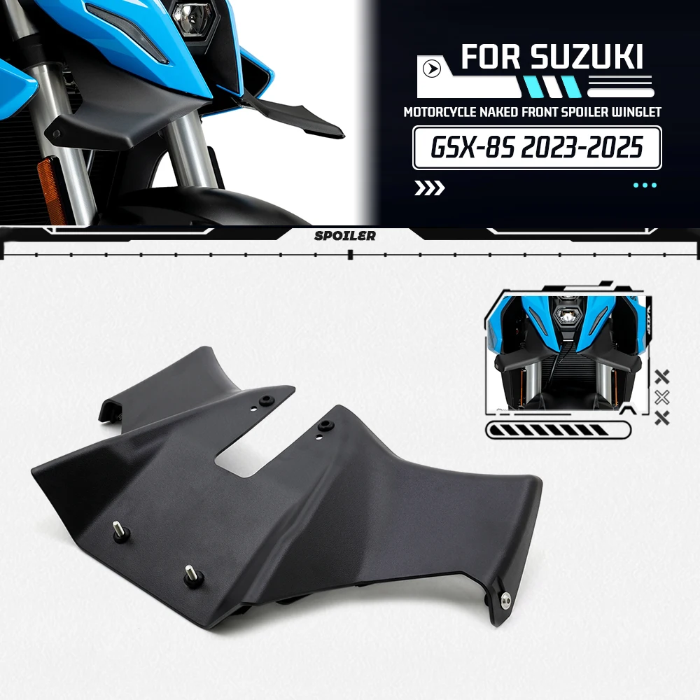 

For SUZUKI GSX-8S GSX 8S GSX8S 2023-2025 2024 Motorcycle Naked Front Spoiler Winglet Aerodynamic Wing Kit Spoiler