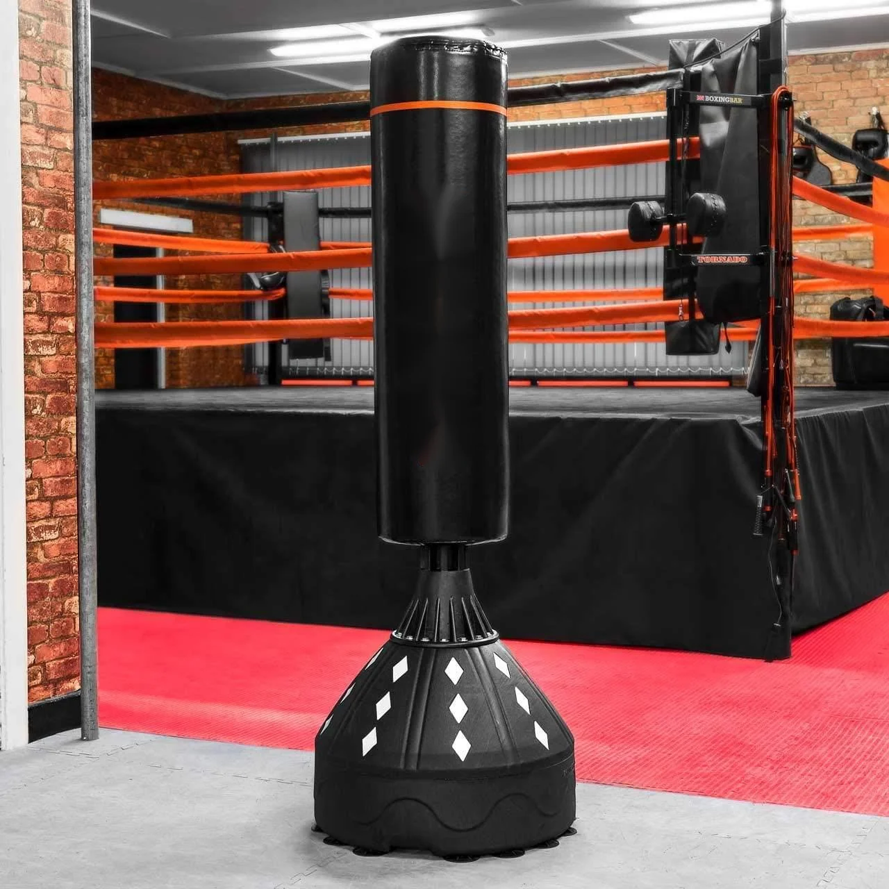High Base Boxing Punch Bag with Stand Suction Cup Base for Adult Boxing Training
