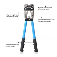 HX-50B Outdoor Crimping Pliers Tube Terminal Crimper Hex Crimp 6- 50mm² AWG 8-1/0 Cable Automobile Copper Ring Terminal Clamper