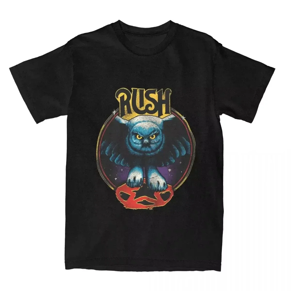 Band t-shirt Rush Rock Moving Pictures 1981 Tour T-Shirt Adult Y2K Pure T-Shirts Summer O-Neck Fashion Tee Shirt