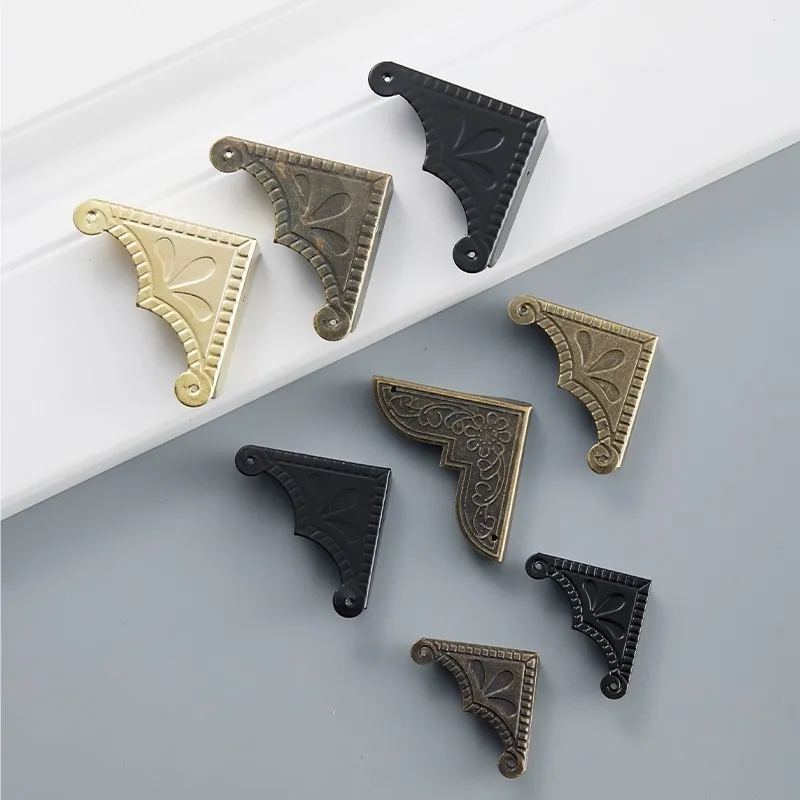 1PC Holz Box Protector Buch Album Menü Ordner Ecke Protektoren, Alte Muster Malcomputer