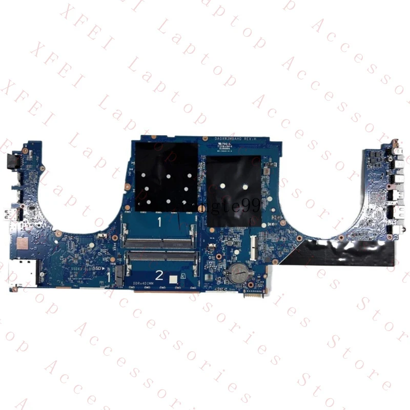 D  For HP ZBook 17 G5 Motherboard L28462-001 W/ i7-8850H CPU DA0XW3MBAG0