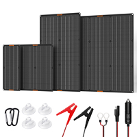 MHPOWOS 50W 30W 20W 10W Solar Battery Trickle Charger Maintainer 12V Portable Waterproof Solar Panel Trickle Charging Kit for RV