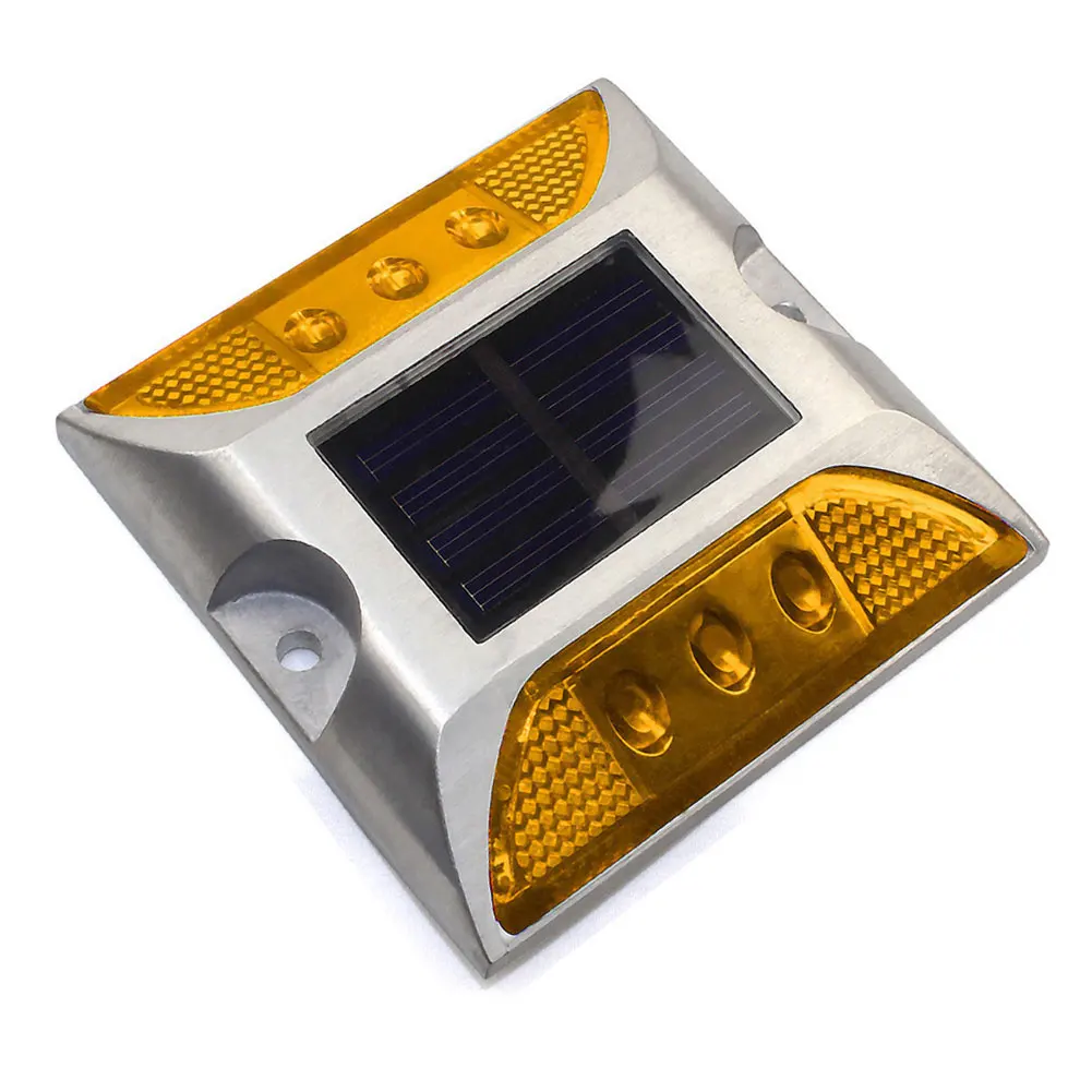 

Street Steady Path Road Stud Light Traffic Solar Power Ground Garden Brick Warning Square Deck Outdoor Pathway Lamp