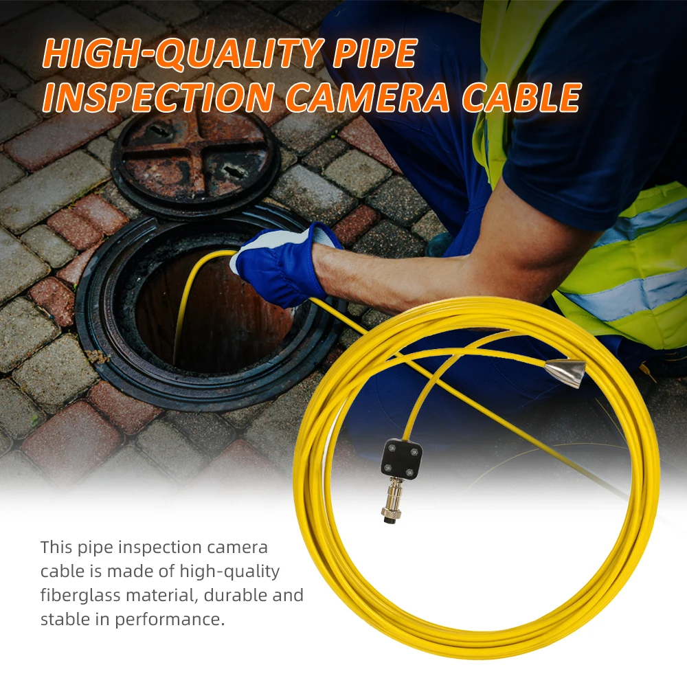 20M / 30M / 50M/100M Replacement Cable pipe inspection camera cable for 23mm Pipe Inspection Camera pipe inspection camera cable