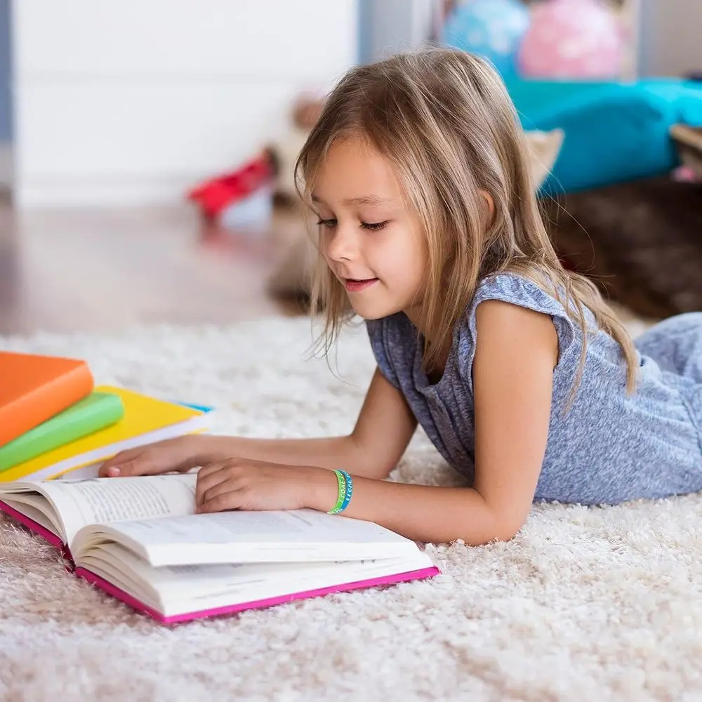 Inspirational Silicone Wristbands for Reading Enthusiasts: Vibrant Classroom Rewards & Party Favors