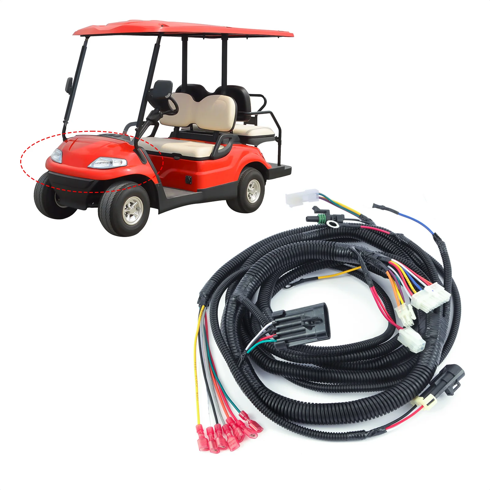 For EZGO TXT48 2010-2013 E-Z-GO Forward Reverse on Dash Main Wiring Harness Electrical Golf Cart 2010 2011 2012 2013