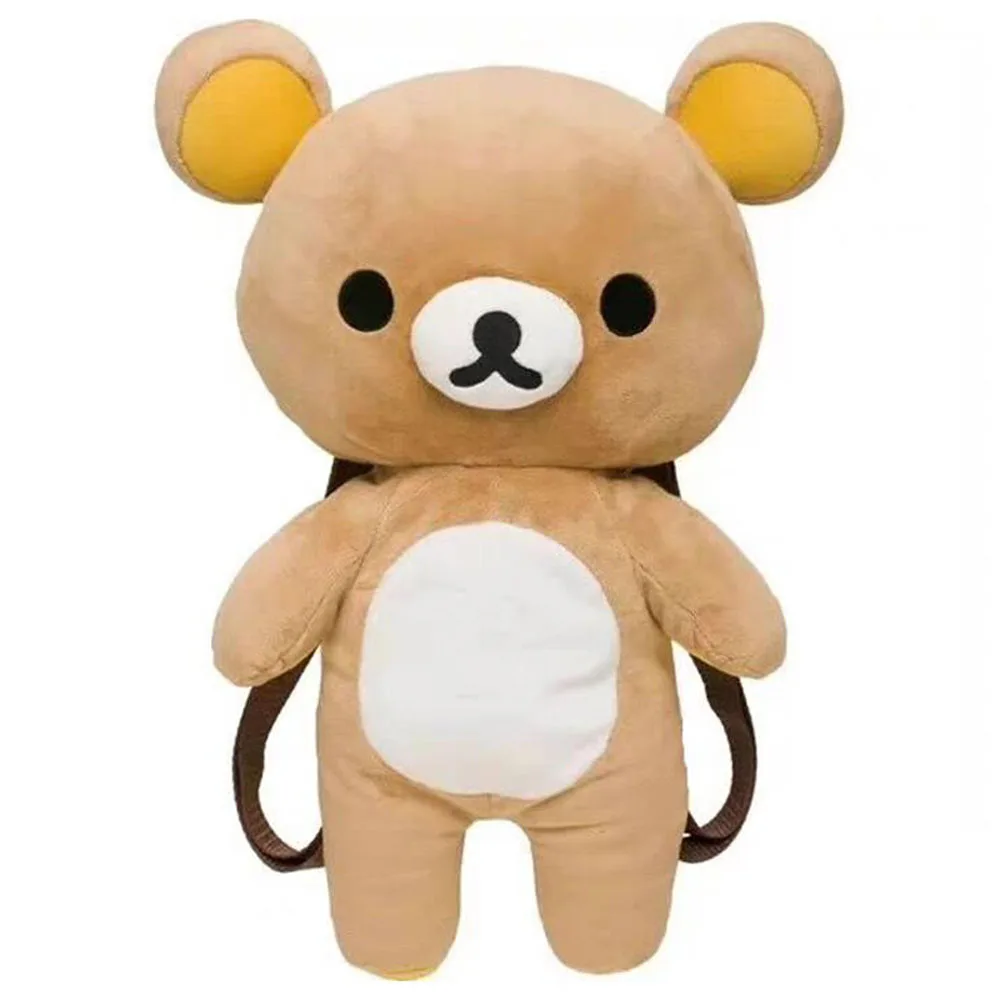 

New Cute Rilakkuma Plush Backpack Bag Anime Bear Boby Kawaii Rucksack Bags for Women Girls Kids Back Pack Backpacks 38cm