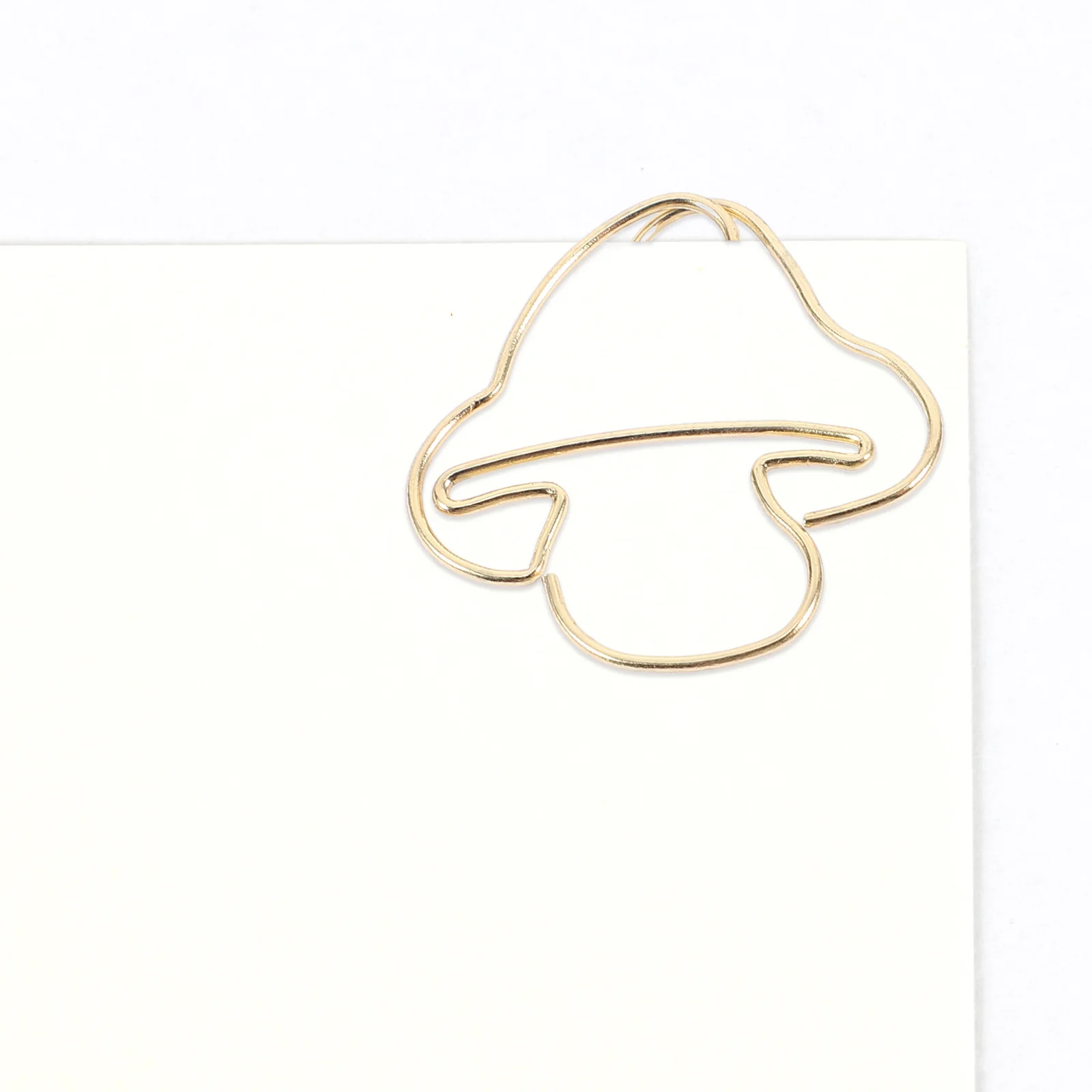 Imagem -02 - Cute Mushroom Shape Paper Clip Memo Clips Decorações de Mesa Note Paperclips Office Metal Criativo 20 Pcs