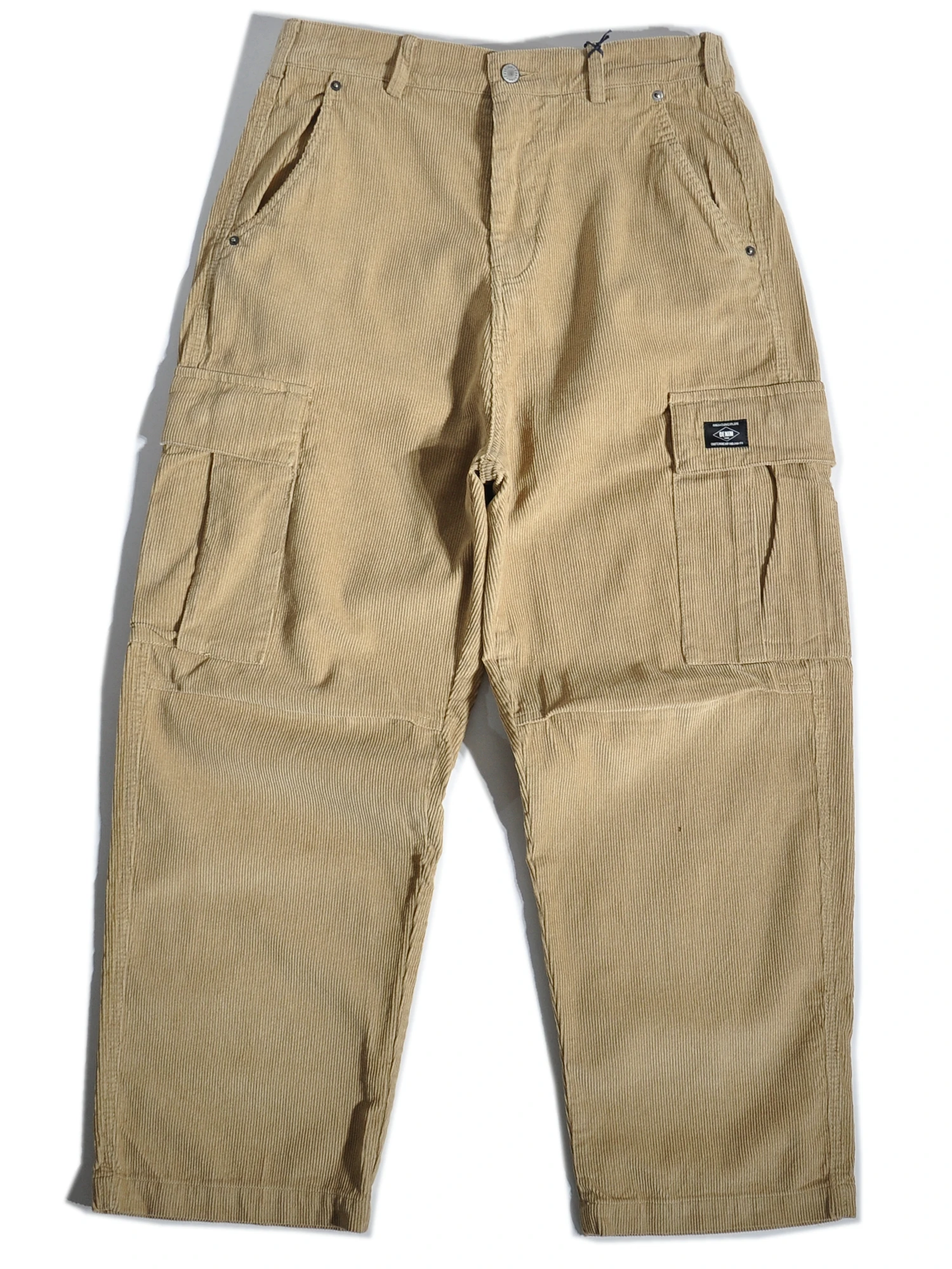 

American Retro Work Pants Large kets Corduroy Straight Leg Loose Casual Trousers for Men Khaki Color Casual Sle