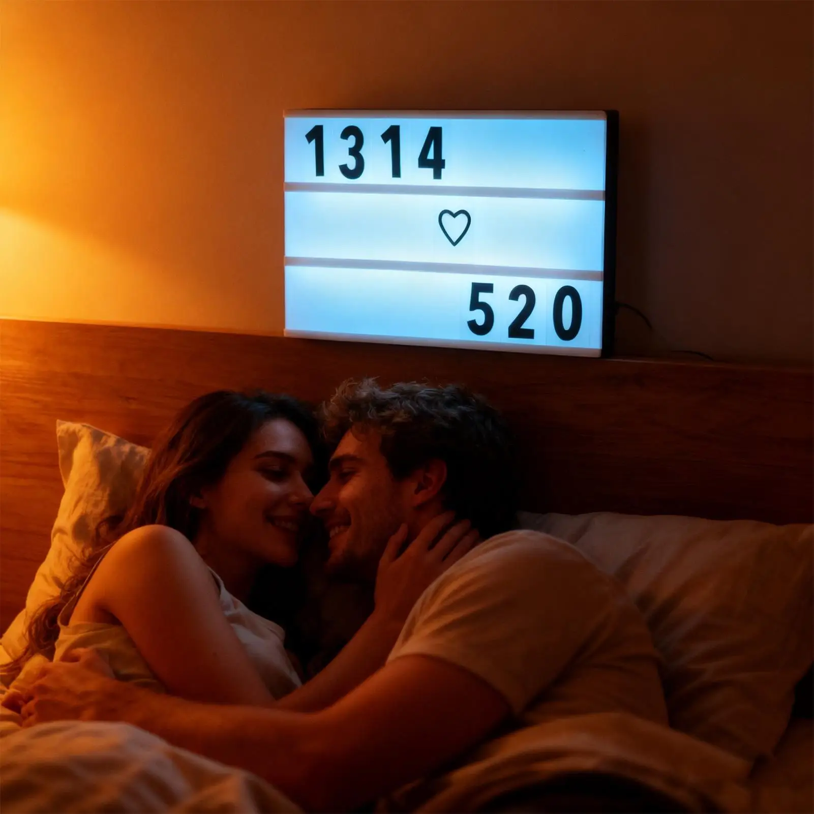 LED Light Box Sign 96 Letters Vintage Plug-In A5 LED Lighted Board Sign For Bedroom School Event Gathering Table Yard Wedding