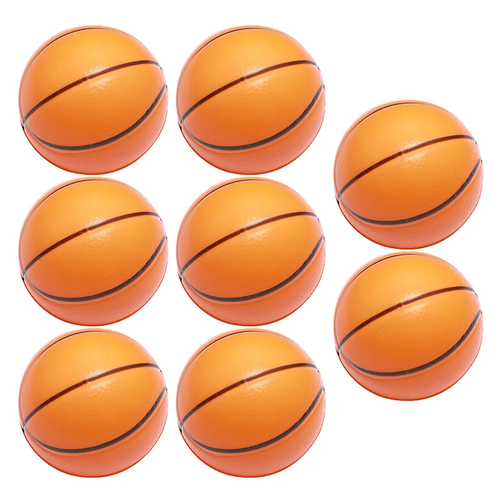 8 Pcs Stretchy Toys Sponge Ball Basketball Relief Balls Football Pu Stress for Kids