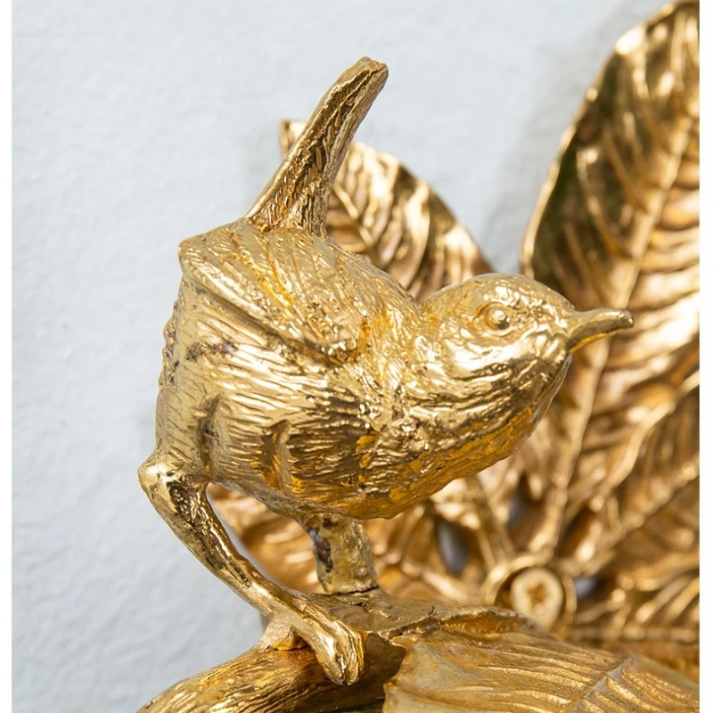 Solid Brass Light Luxury Bird Roll Paper Holder, Copper Tissue Holder, Vintage Bathroom Trunk Wall Mounted Toilet Paper Holder