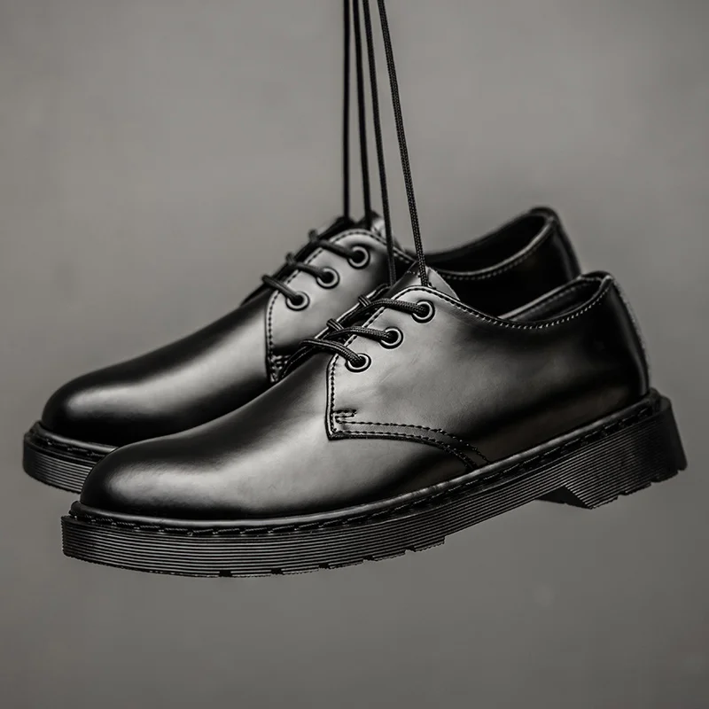 Moccasins Men Leather Casual Derby Oxford Shoes for Men Size 38-48 Rubber Brogue Shoes for Gentleman Genuine Leather Men Shoes