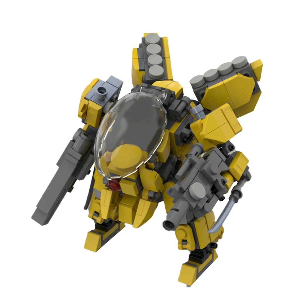 Moc-war-レンガロボットのビルディングブロックセット,メカニックのロボットモデル,アクションフィギュア,戦士のレンガのおもちゃ,子供へのギフト