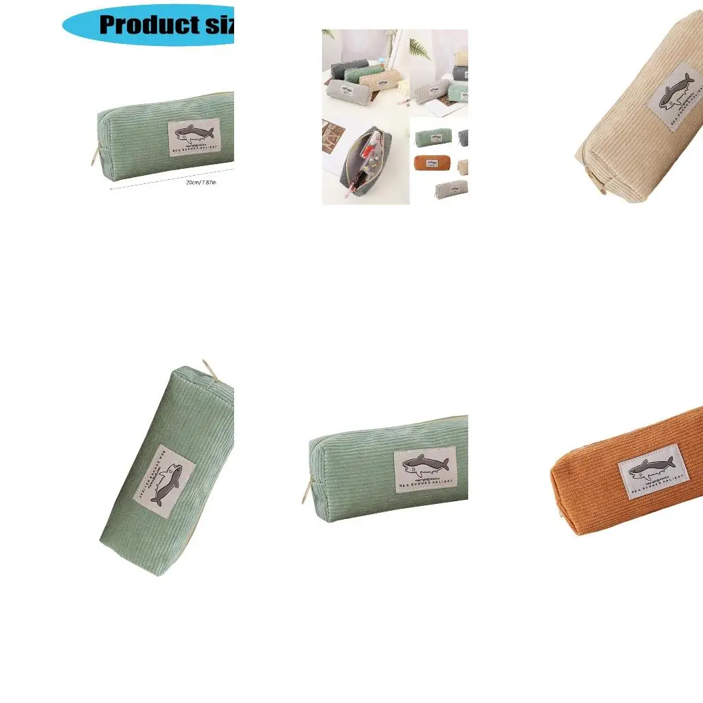 Shark Pencil Bag Pen Case Embroidery Pencil Case Aesthetic Pen Bag