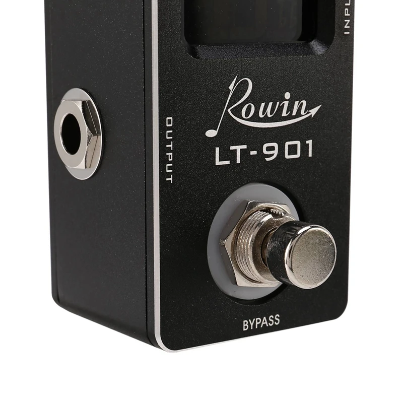 2X Lt-901 Pedal de efecto afinador de guitarra Mini cromático True Bypass pantalla Lcd Pedal Digital accesorios de piezas de guitarra