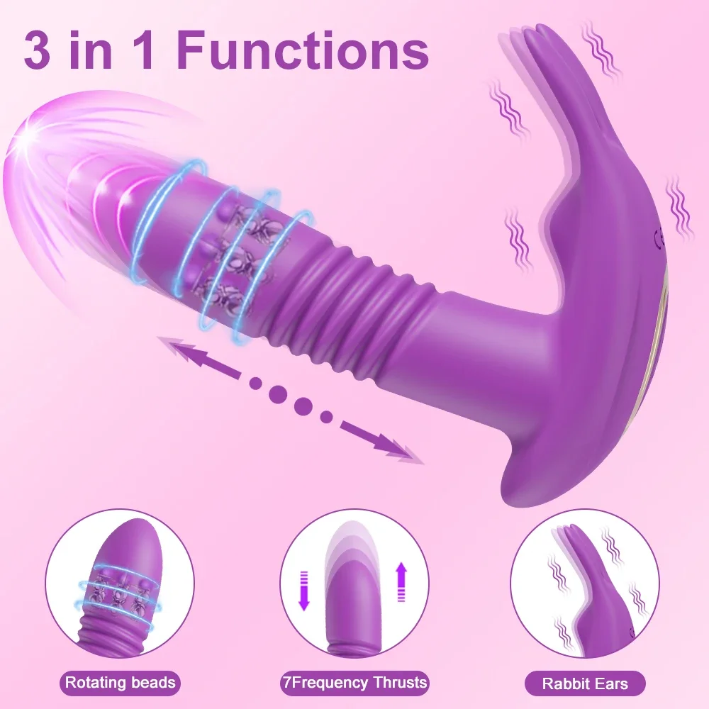 Bluetooth Schub vibrator für Frauen App rotierende Teleskop Dildo Fernbedienung G-Punkt Massage Klitoris Stimulator Sexspielzeug