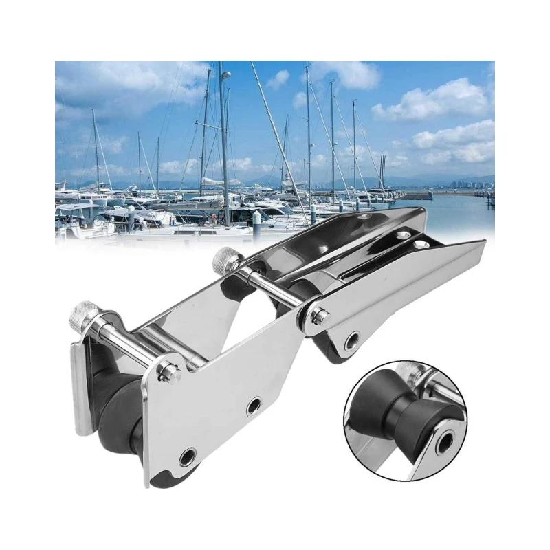 ISURE MARINE Stainless Steel Hinged/Pivoting Anchor Bow Roller 330mm Boat Accessories